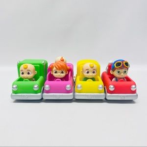 Cocomelon 4 Mini Cars Vehicles